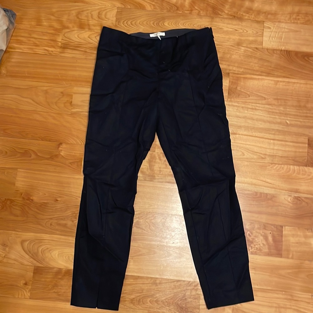 The Row navy blue slacks